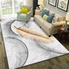 Modern Minimalist Geometric Triangle Area Rug Living Room Bedroom Office Non-Slip Floor Mat Washable