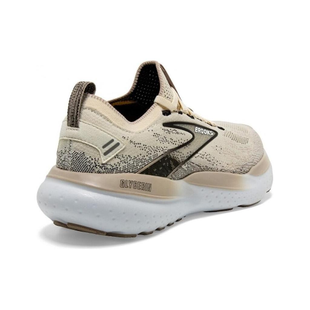 Brooks Glycerin StealthFit 21 Coconut Chateau Grey Women Sneakers Cream Black 120410-1B-108