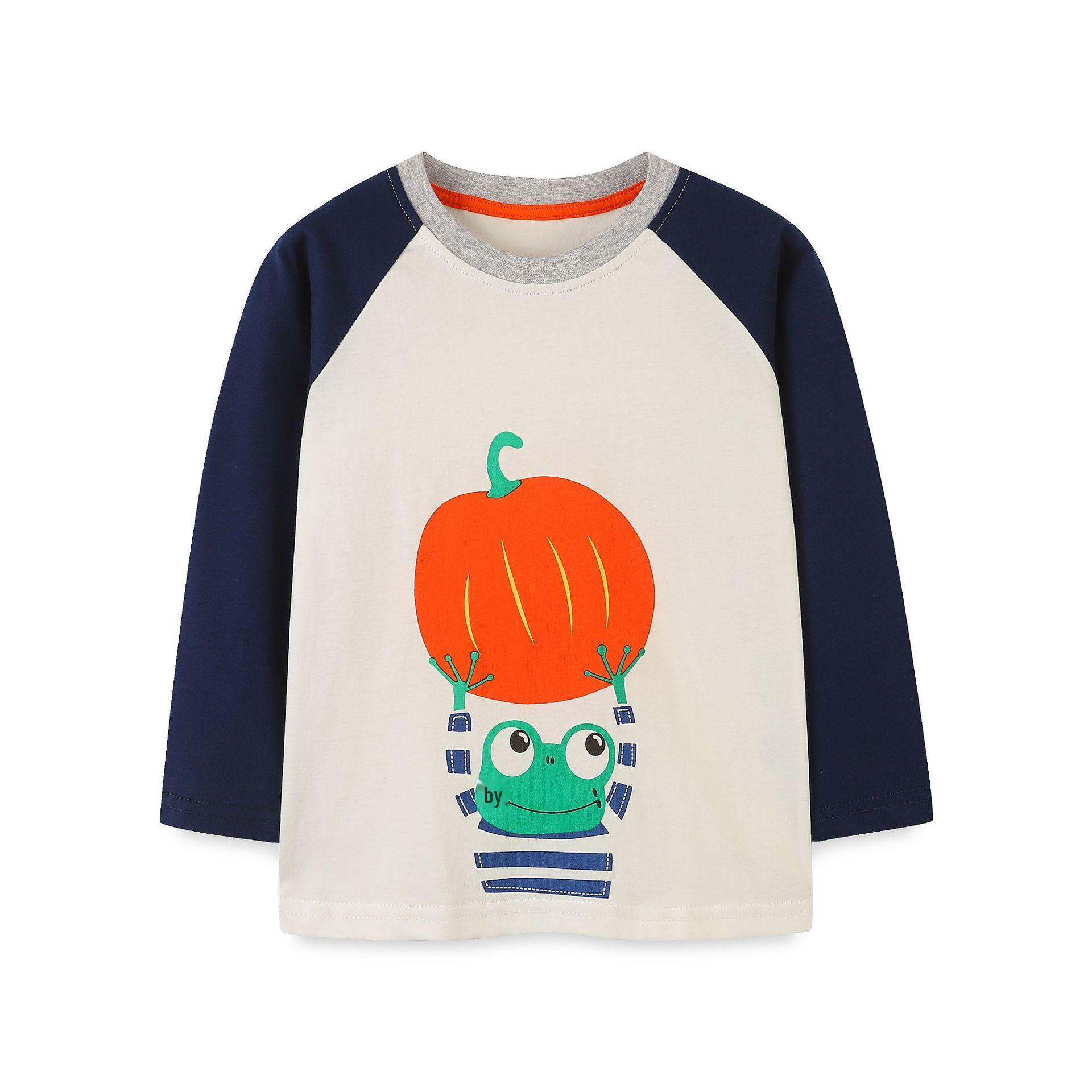 European Kids Long Sleeve Halloween Pumpkin T-shirt Size 2Y (90 cm)