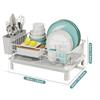 Stainless Steel Dish Drying Rack With Drain Board Utensil Storage Glass Hooks Kitchen Storage Rack Utensil Storage Drainage Rack