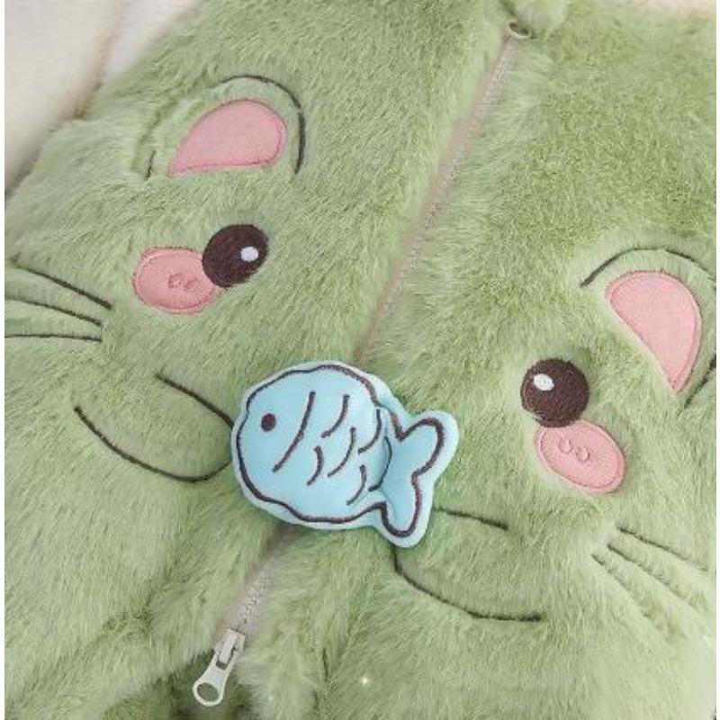 Infant Toddler Autumn Winter Plush Thick Warm Jumpsuit Winter Jacket Baby Cute Outerwear Rompers