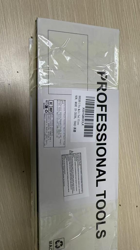 BOOSDEN 3-Piece Multi-Function Set of Heavy-Duty Power Nippers, Needle-Nose Pliers, and Power Pliers for Electricians