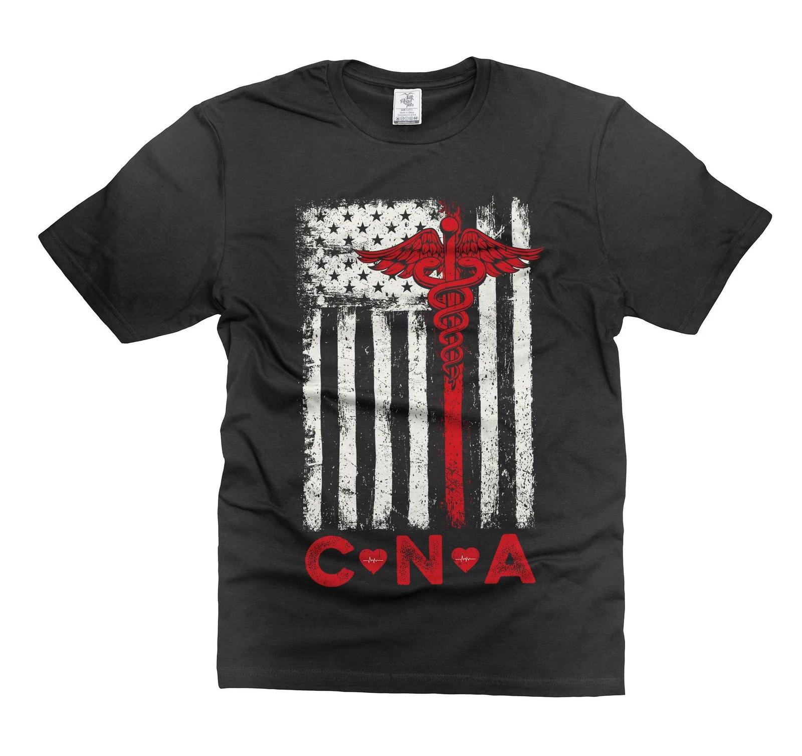 CNA Flag Shirt American CNA Shirt Certified Nursing Assistant Shirt Nurse Shirts 3XL
