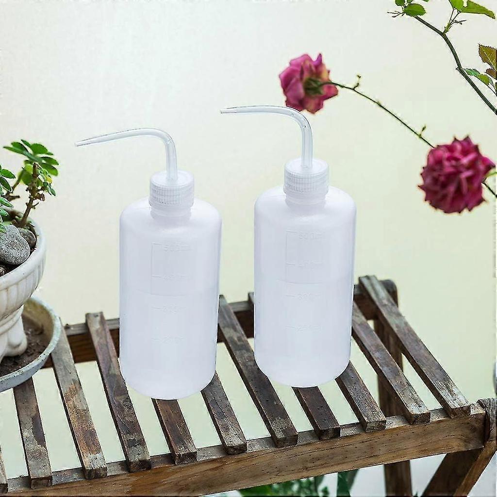 2pcs Squeeze Washing Bottle Succulent Watering Bottle 500ml Water Squirt Irrigation Bottle Squeeze Sprinkling Can Plastic Wash Plant Bottle - RIpj