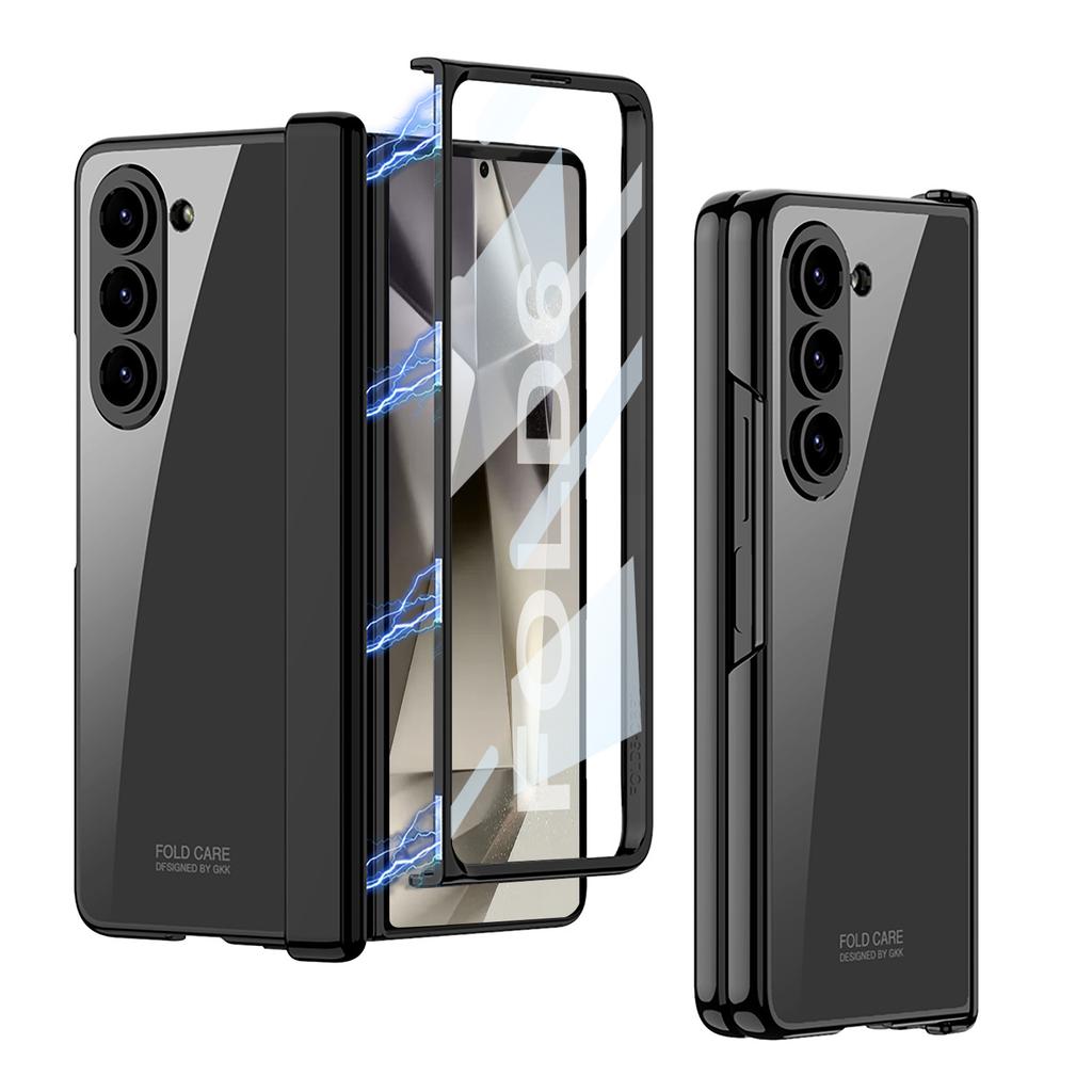 Samsung Fold6 Mobile Phone Case Folding Screen Film Magnetic Absorption Axis Phantom Transparent 5G Anti Fall Ultra Thin Fashion