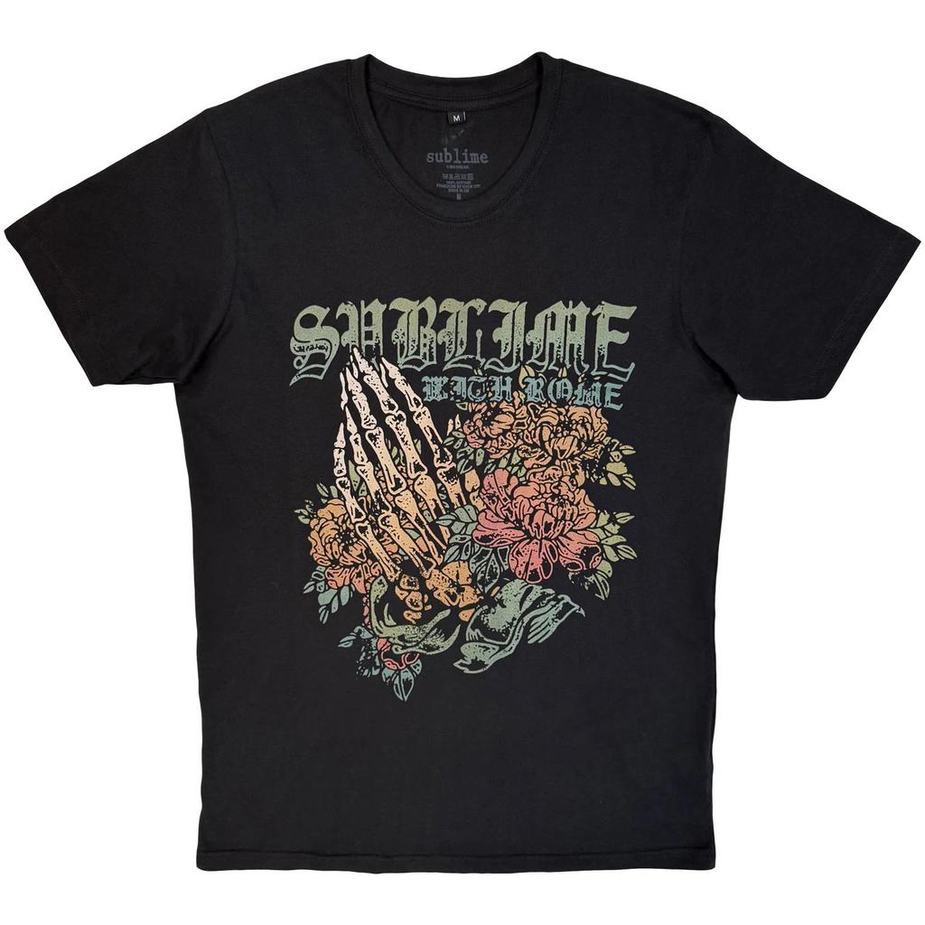 Sublime Unisex Carbon T-Shirt Praying Hands Black (L)