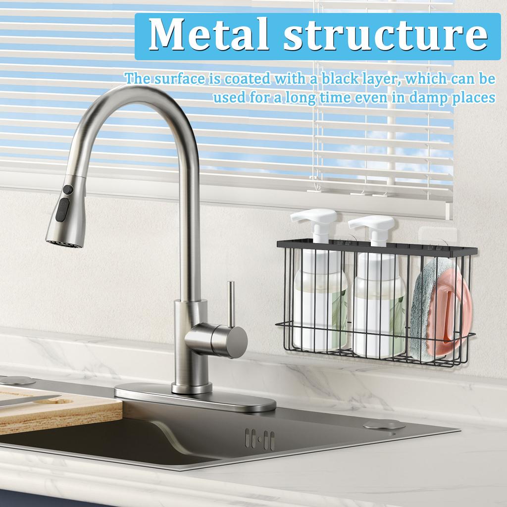 4 Pcs Metal Kitchen Wrap Organizer Rack Rustproof Kitchen Cabinet Door Storage Box Wall Mounted Storage Box No Drilling Needed