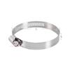 Adjustable Pipe Clamps 201 Stainless Steel Hose Clips Fuel Hose Clamps for Pipe Worm Drive Durable Anti-oxidation 8-300mm