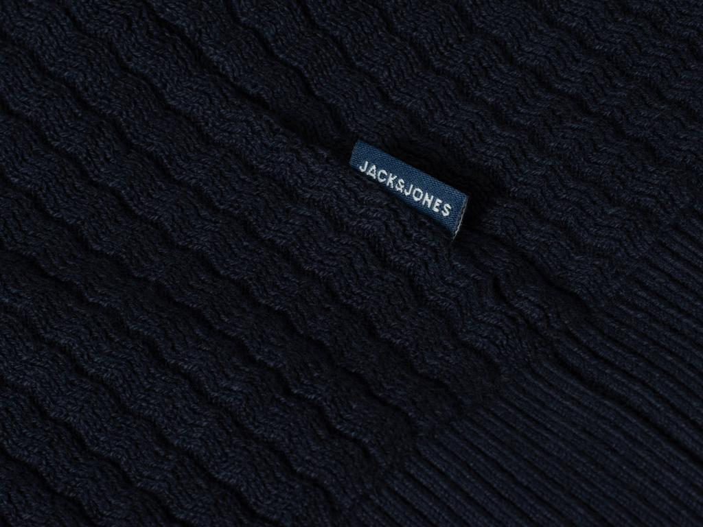 Jack&Jones -Men' Sweater - Jprblubarkley Knit Crew Neck Ch Ln 12286611 Night Sky
