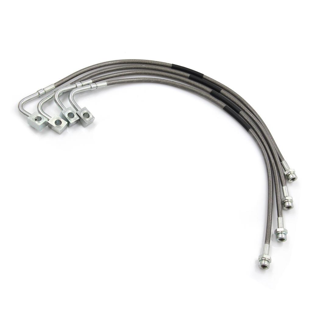 Stainless Steel Brake Lines Replacement for Enhanced Brake Performance and , with Direct Fit for JK 2007 2018 89716
