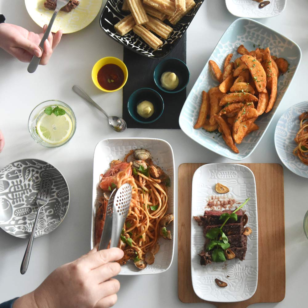 natural69 Utopia Rectangular Black natural69 Hasami Ware Utopia Chokakuzara Large Microwave and Dishwasher Made in Animal Nordic Japanese or Special