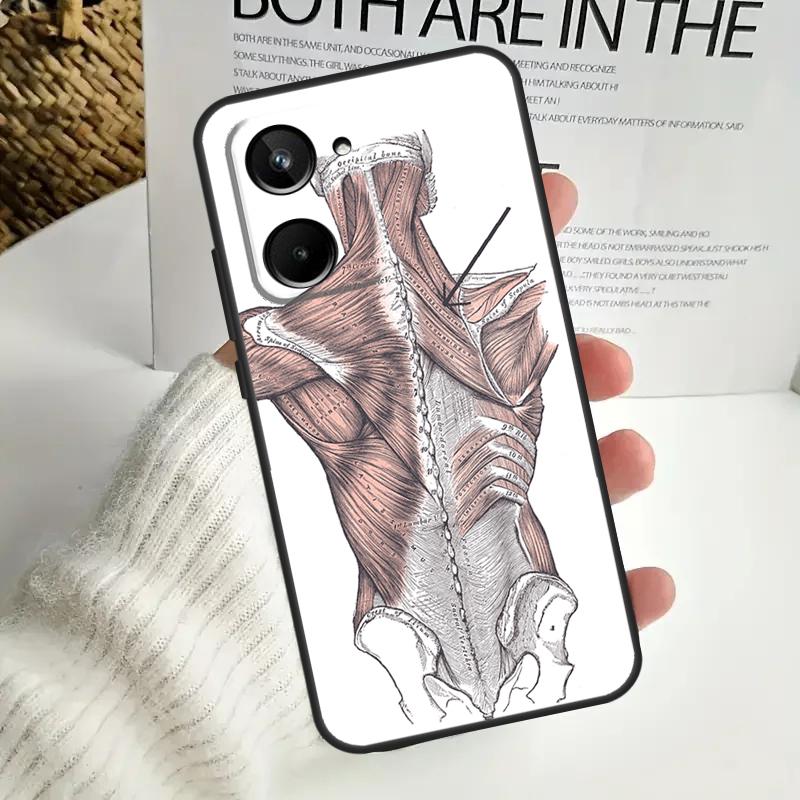Human Anatomy For Realme GT7 Pro GT6 C75 C61 C67 C63 C71 C55 C51 C65 C53 10 11 12 13 14 15 Pro Plus Case