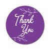 Darling Souvenir Round 45 Pcs Leaf Vines Thank You Stickers Black Wedding Envelope Seal-1.6