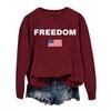 Women's Fashionable Casual Round Neck Loose Printed Long Sleeved Sweatshirt