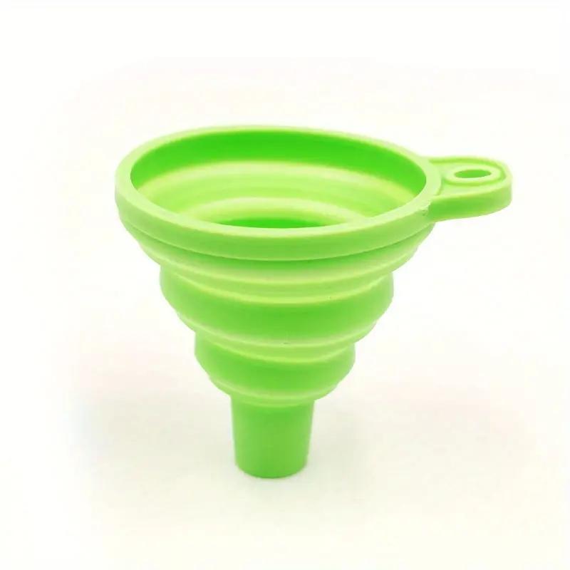1pc/3pcs Silicone Collapsible Funnel Foldable Funnels For Water Bottle Liquid Transfer Kitchen Gadgets Accessories