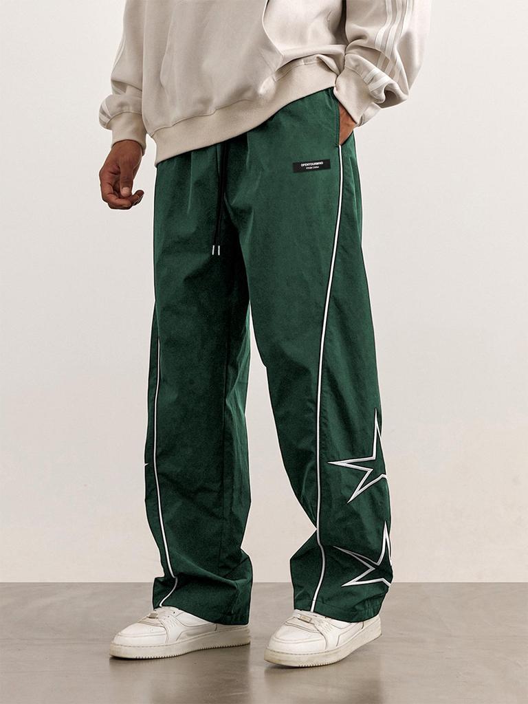 Men's 2025 Retro Embroidered Straight-Leg Pants for Spring/Summer