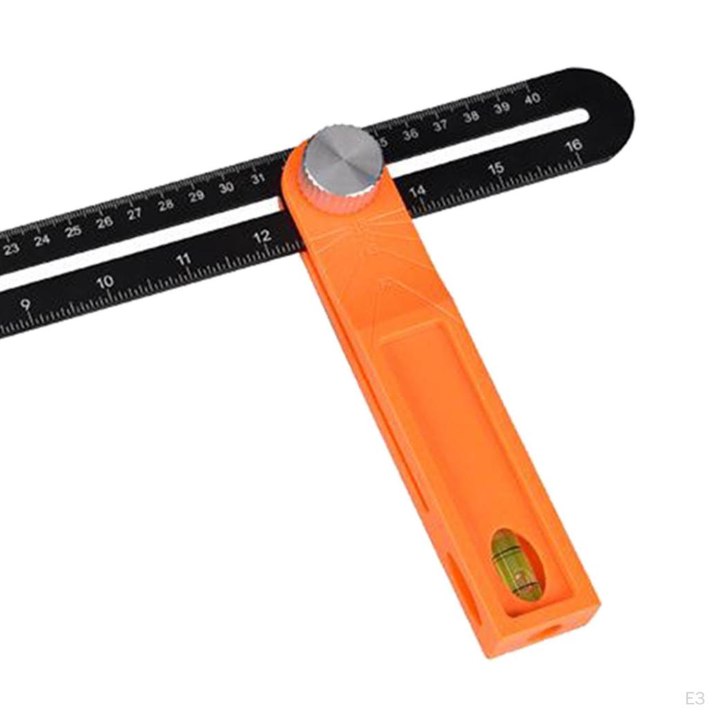 Adjustable T-Bevel Square with Ergonomic Handle for Precise Angle Measurement