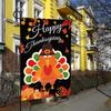 Turkey Yard Decoration Flag: Halloween Pumpkin & Thanksgiving Festival Garden Flag