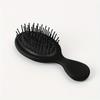1pc Portable Japanese-Style Black Bristle Comb with Scalp Massage - Ideal for Long Straight Hair,Matte Texture Handle