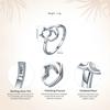 WOSTU New Arrival 100% 925 Sterling Silver Lovely Cat Rings For Women Brand Original Fine S925 Jewelry CQR104