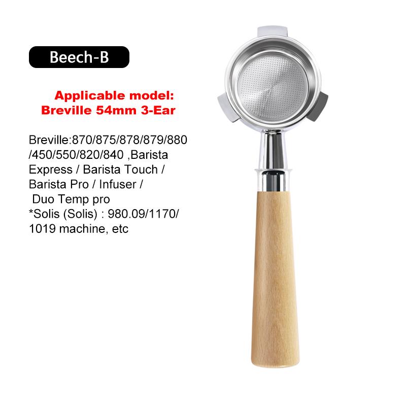 

54mm Coffee Bottomless Portafilter Naked For Breville Sage 870 878 880 Replacement Filter Basket Barista Tool Espresso Machine