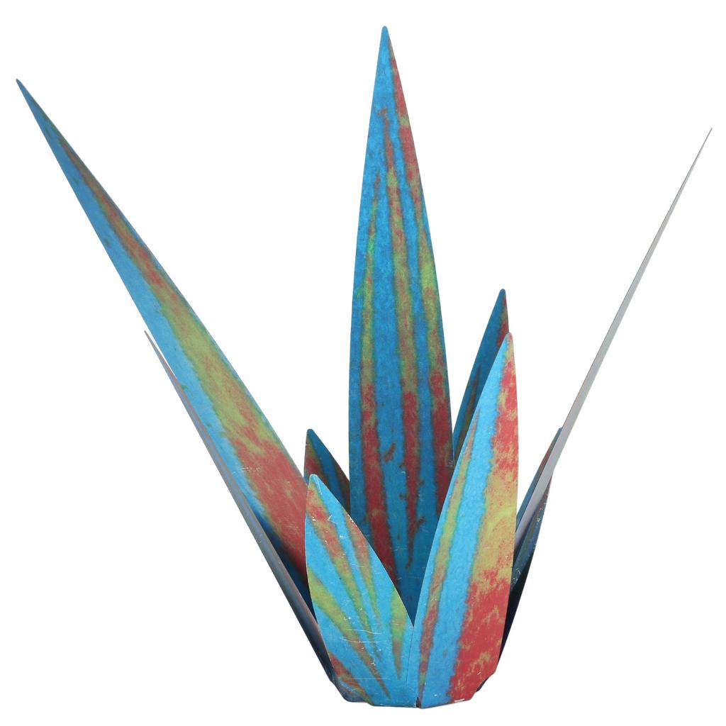 Tequila Sculpture Iron Plant Decor Metallic Luster Home Decoration for Patio Garden