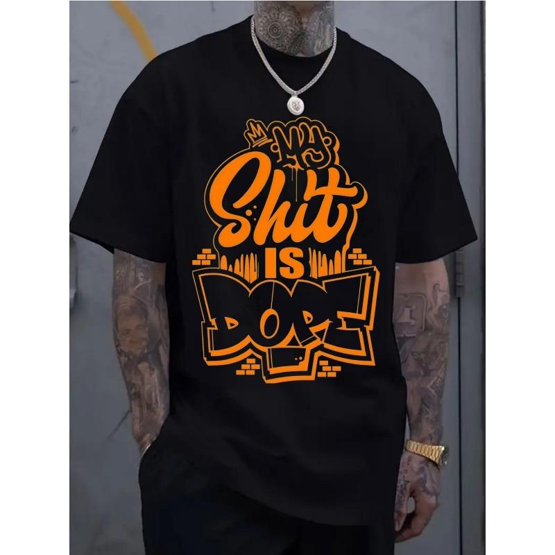 

European Size Short-Sleeved Casual for Sports Shirt for Men Featuring a Stylish 2D Print, Made from Stretchy And Comfortable Material,Ideal for Sports S чёрный