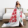 Bad Bunny DTMF Flannel Blanket  Funny Throw Blankets for Bed Sofa Couch Rug Piece,