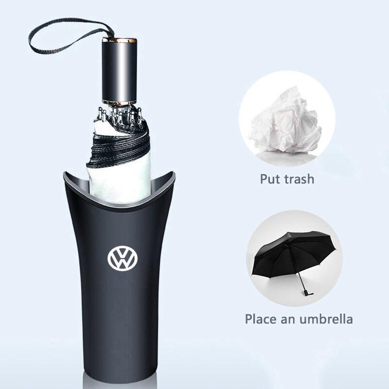 efg1 Multi-Functional Portable Car Umbrella Storage Bucket Tools For VW Golf 6 7 Passat Jetta Touareg Bora Beetle Sticker YSSNT