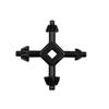 Multi function Drill Chuck Wrench 4 Sizes in 1 Key for Easy Drill Bit Replacement Suitable for Different Drilling Needs