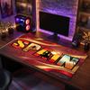 İspanya Futbol Arması Mouse Pad, Geniş Kaymaz Kauçuk Masa Matı Oyun Ofis Dizüstü Bilgisayar Fan Hediyesi İçin