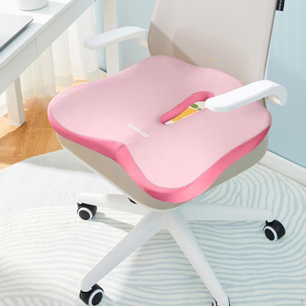 Memory Foam Seat Cushion Butt Pillow Premium Ergonomic Anti Slip Bottom Gifts Cushions Chair