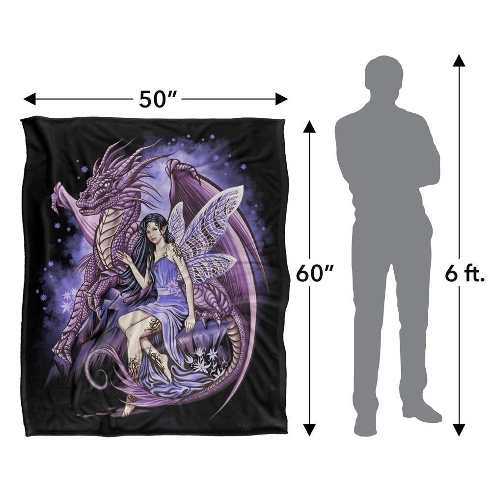 JQ Licensing Protectors of The Realm Silky Fairy & Dragon Supersoft Blanket