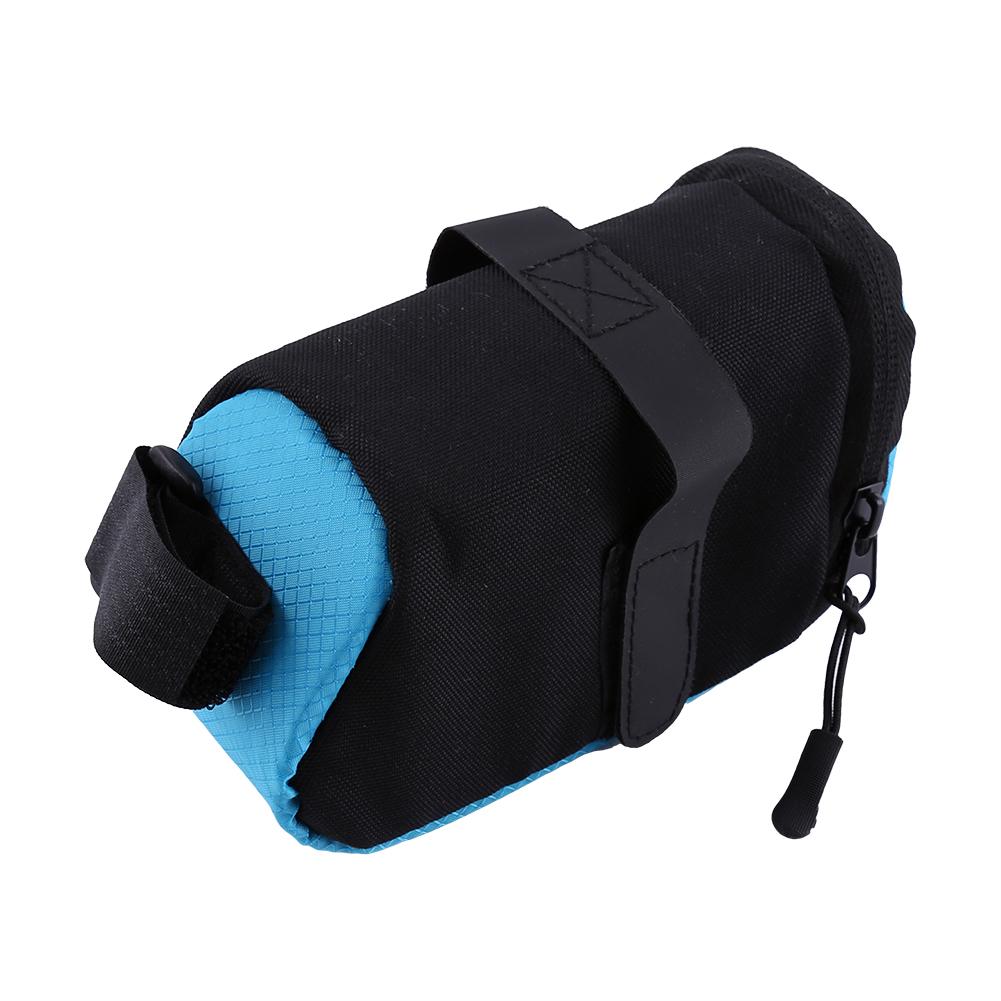 Saddle Bag Rear Seat Storage Tail Pouch Bike Bag For Outdoor Riding Equipment(black)