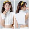 Detachable Women Fake Collar Double-layer Blouse Collar False Lapel Stand-up Collar  Women Blouse