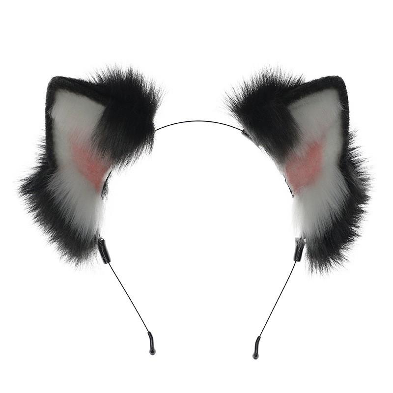 Flauschiges Katzenohr-Stirnband Cosplay Anime Convention Niedliches Plüsch-Haaraccessoire Unisex Kawaii Stil