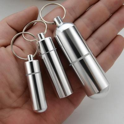 Waterproof Aluminum Alloy Pill Case Portable Medicine Case Capsule Container Bottle Outdoor Pill Box