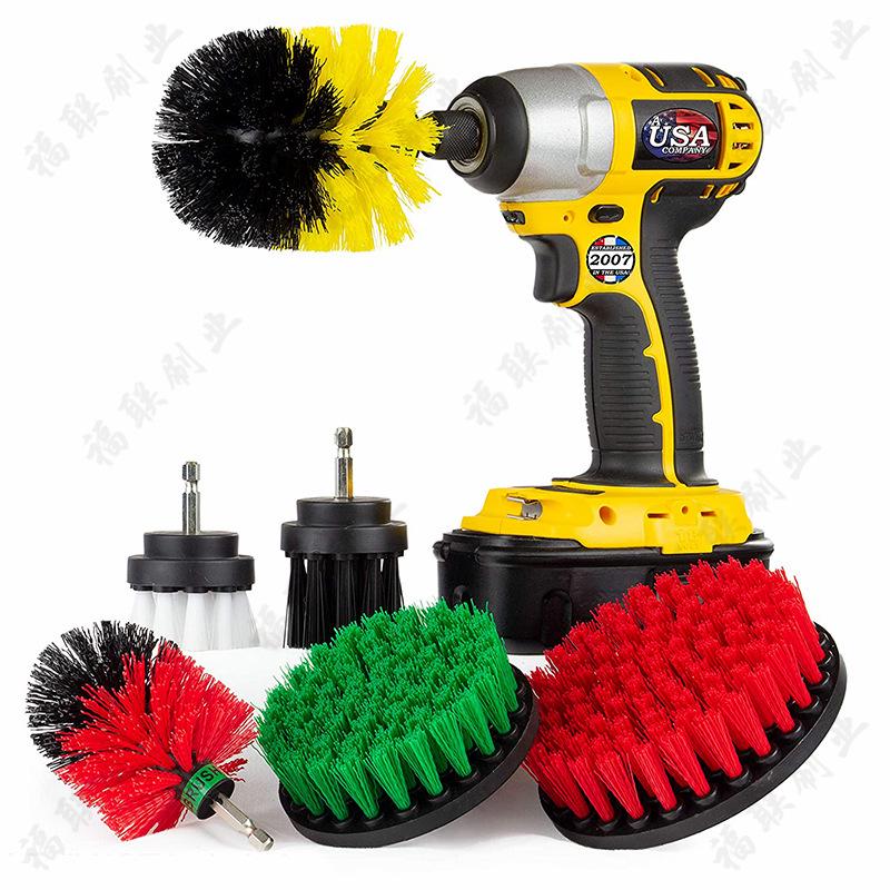 Electric Drill Brush Set: Household Scrubbing & Cleaning Heads