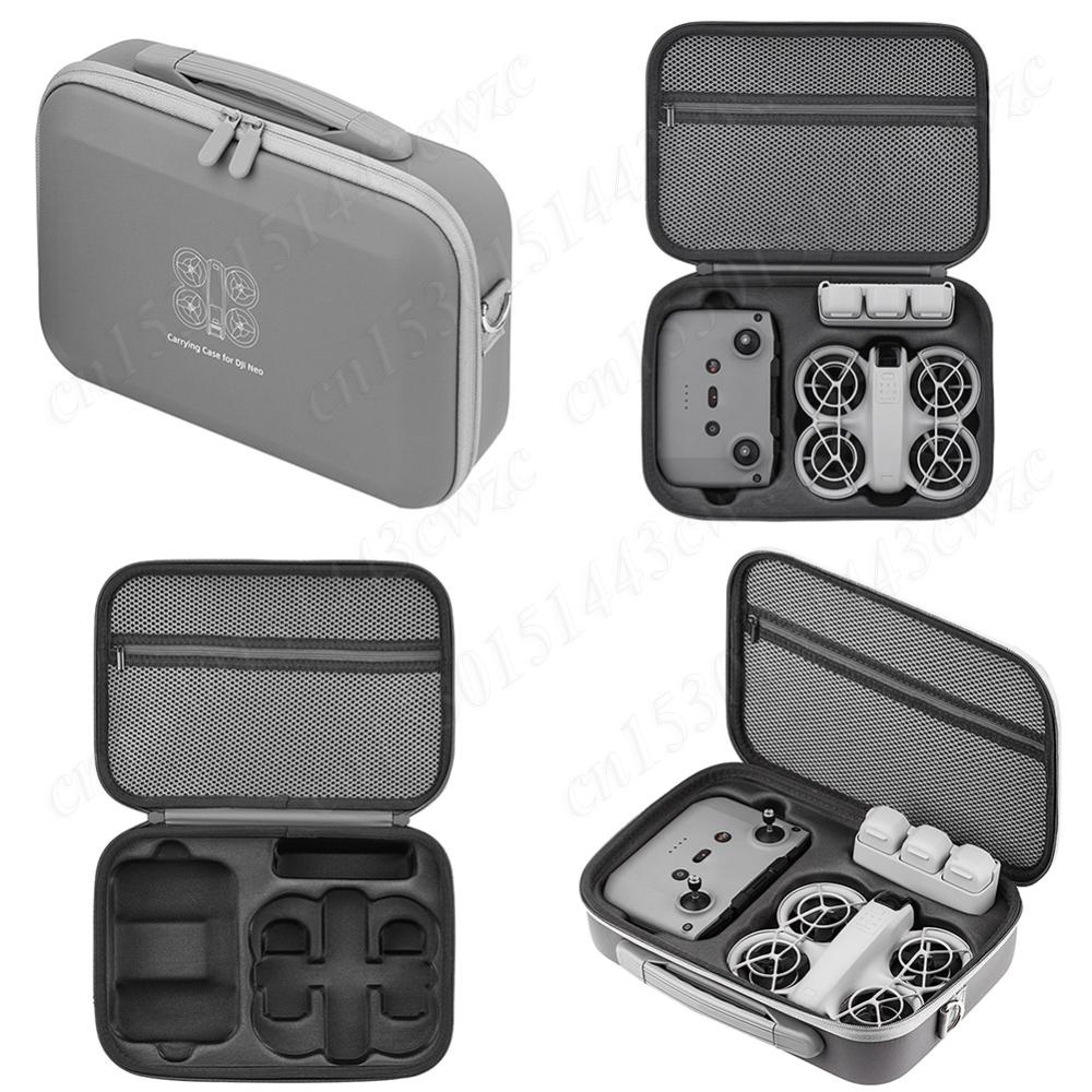 

For DJI Neo Drone Storage Bag Shockproof Protector Case Hard Shell Handbag Travel Carrying Case for DJI NEO Drones Accessories темно-сірий колір