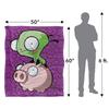 Invader Zim Silky Pig Supersoft Blanket