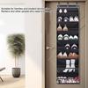 Versatile 8 Level Over Door Shoe Holder Footwear Hanger with Large Pocket Space Saving Shoe Organizer for Closet