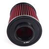 Universal 76mm 3-inch One-Piece Sports Racing Car Cold Air Intake System, Washable and Reusable Engine High Flow Air Filter