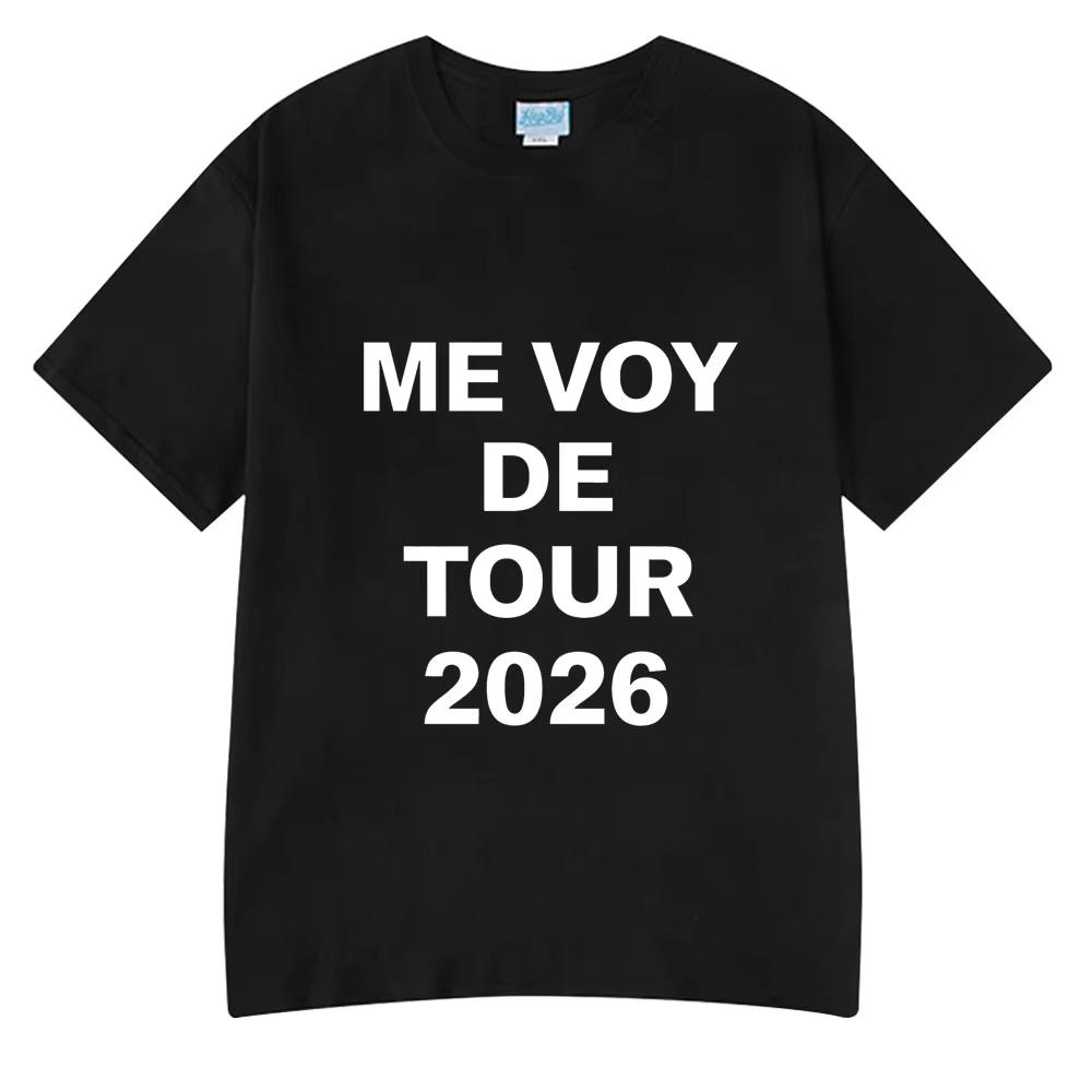

Rosalia Me VoY De Tour 2026 Same Style Merch T Shirts Men Women Casual Clothes Cotton Oversized Short Sleeve T-shirts Couple Tee 5XL