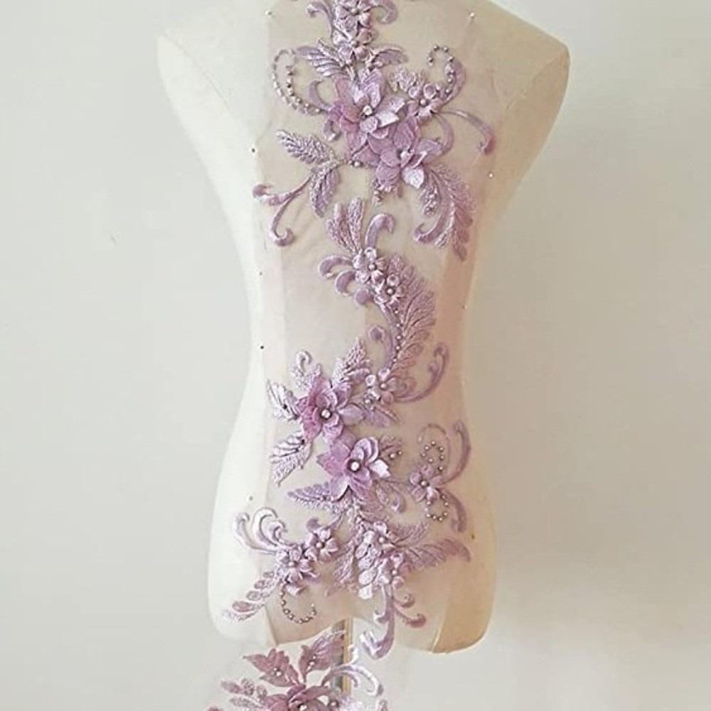 DIY Craft Flower Patch 3D Decoration Patch New Lace Applique  Stage Dress