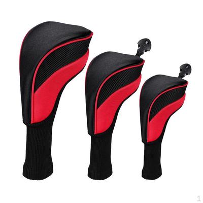3 Golf Cover Uzun Boyun Sürücü Başlığı Woods Şaft