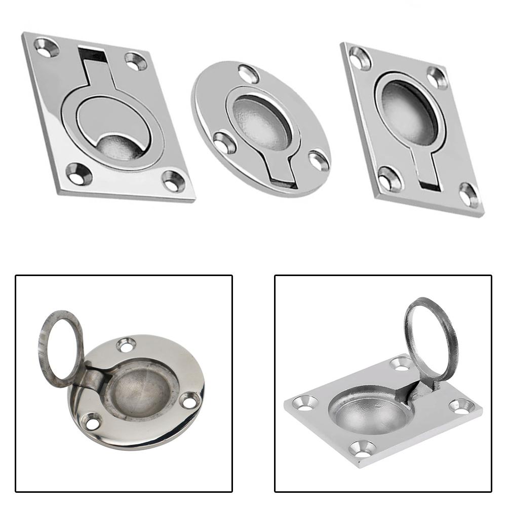 Boat Lifting Ring Pull Flush Mount Handle Stainless Steel Hatch Latch
