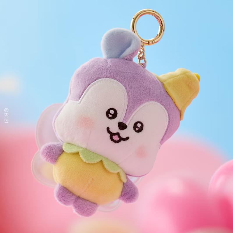Anime Bt21 Seria Baśni Wiosennej Pluszowa Lalka Rj Cooky Pluszowy Brelok Urocza Kreskówka Shooky Koya Ozdoba Zawieszka do Torby Prezent