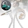 QDC Connectors Headphone AUX Cable Earphone Wire Line 3.5mm Port for QDC Pin Earpiece Better Sound Quality