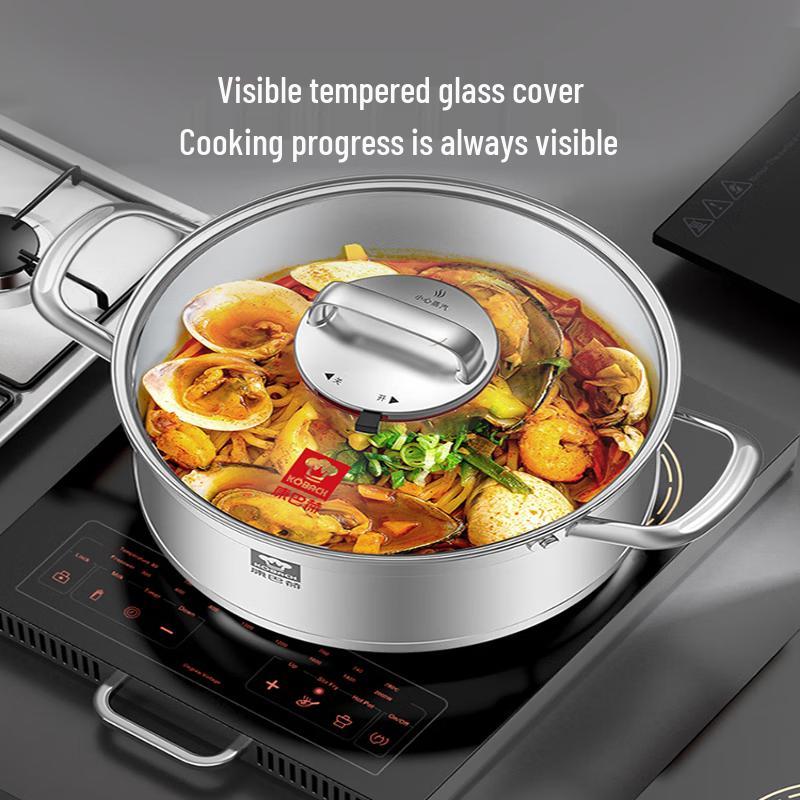 KOBACH 304 Stainless Steel Anti-Overflow Soup Pot