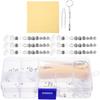 1Set Glasses Repair Kit with Screws Eyeglasses Replacement Nuts Metal Sunglasses Nuts for Quick Repairs Includes Essential Tools for Eyewear